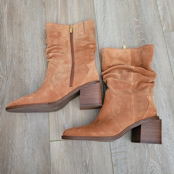 Vince Camuto Shoes - Vince Camuto NWOT Women's Size 8 Kenidra Water-Repellent Slouch Boots | Caramel